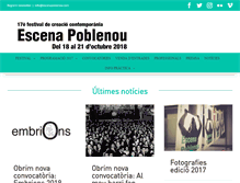 Tablet Screenshot of escenapoblenou.com